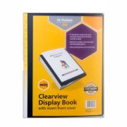 Marbig Clearview Display Book A4 Non-Refillable 76 Pocket Insert Cover & Case/Black