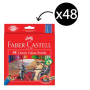 Faber Classic Colour Pencils With Sharpener Pack 48