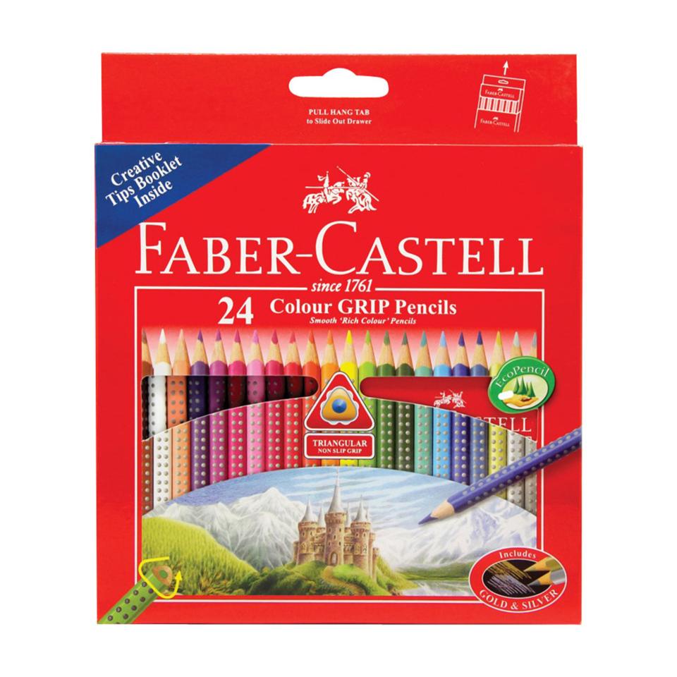 FaberCastell Triangular Coloured Pencils Pack 24 Winc