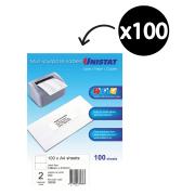 Unistat 38938 Labels COPIER/LASER DL02 Box 100