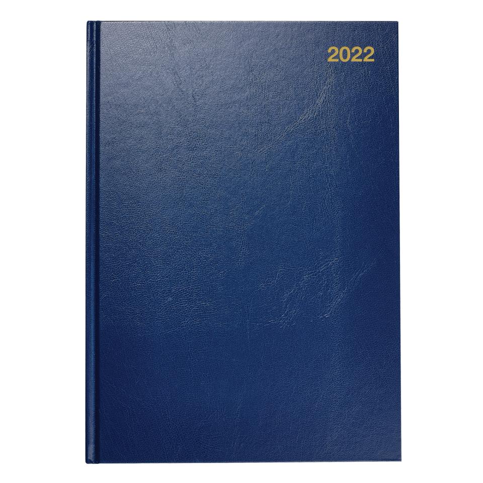 Winc 2022 Hardcover Diary A4 2 Days to Page Navy