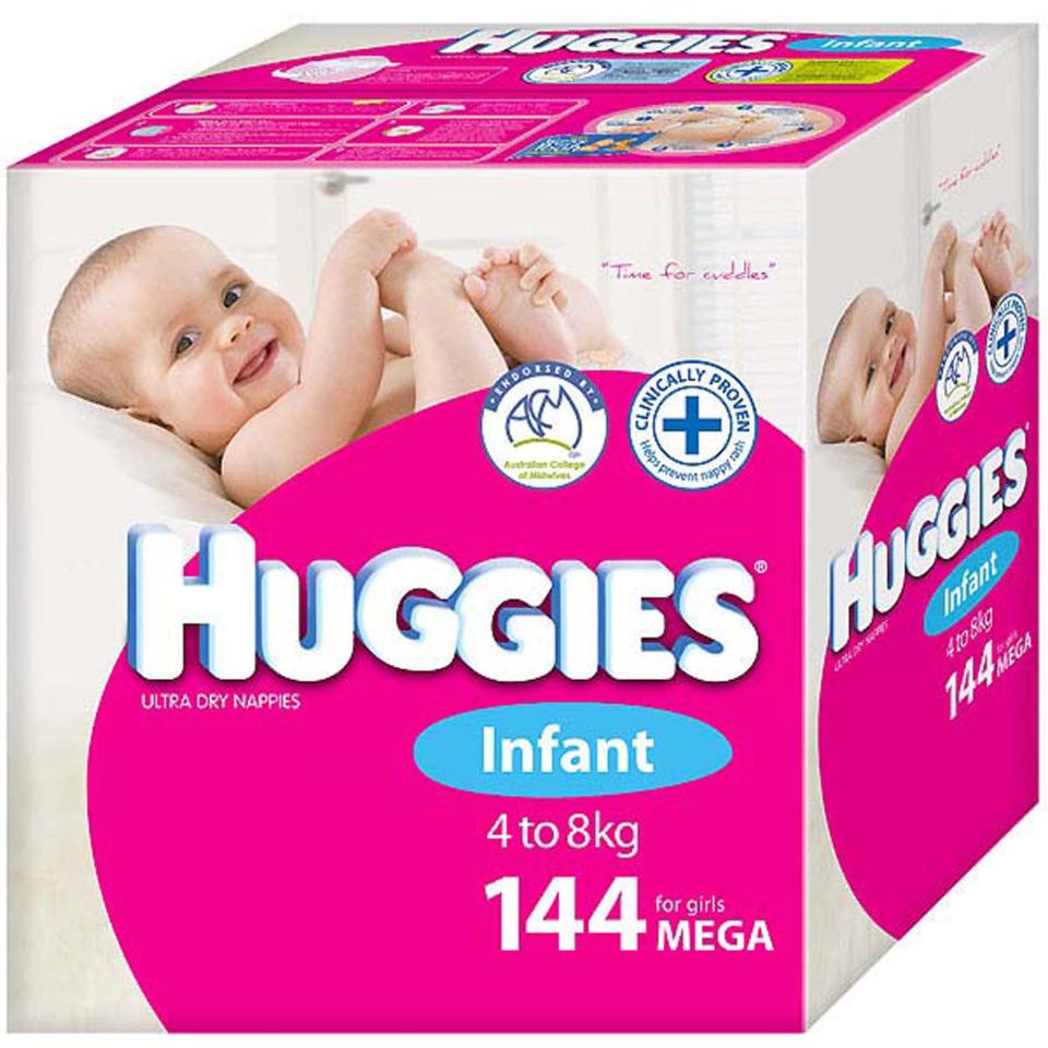 42285 Nappy Huggies Infant Girl Carton 144