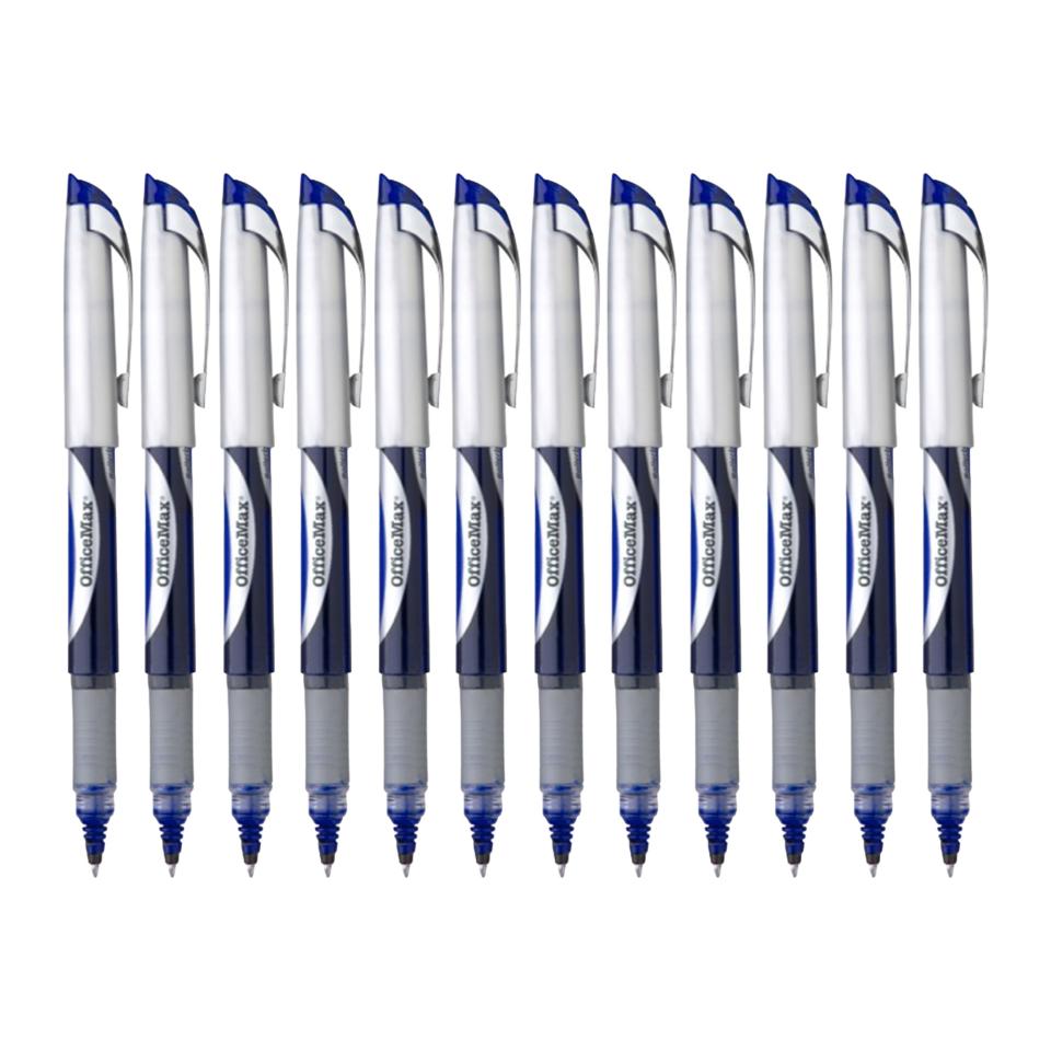 Officemax Rollerball Pen 0.5mm Blue Box 12