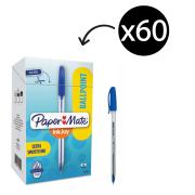Papermate Inkjoy 100 Ballpoint Pen Medium 1.0mm Blue Box 60