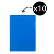 Marbig Letter File Ultra A4 Blue Pack 10