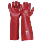 Pro Choice Pvc45 Red PVC Long Gloves One Size Pair