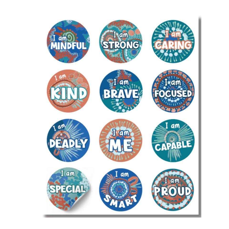 Songlines Ace Affirmation Stickers Kalkatungu Country Pack 120 Image