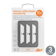 Diplomat Slice 10526 Utility/Scraper Replacement Blades Rounded 3 Pack