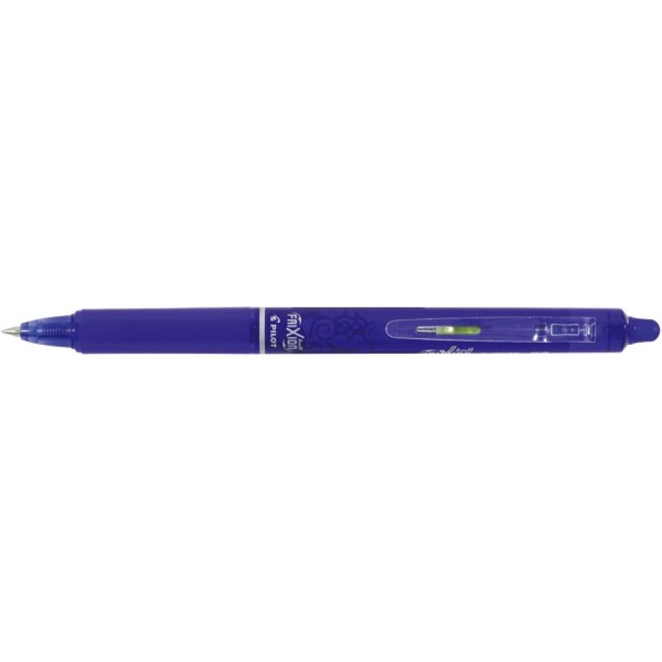 Pilot Frixion Clicker Erasable Gel Ink Retractable Rollerball Pen Fine 0.7mm Blue Box 12 Winc
