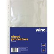 Winc Sheet Protector A4 Lightweight Clear Pack 10