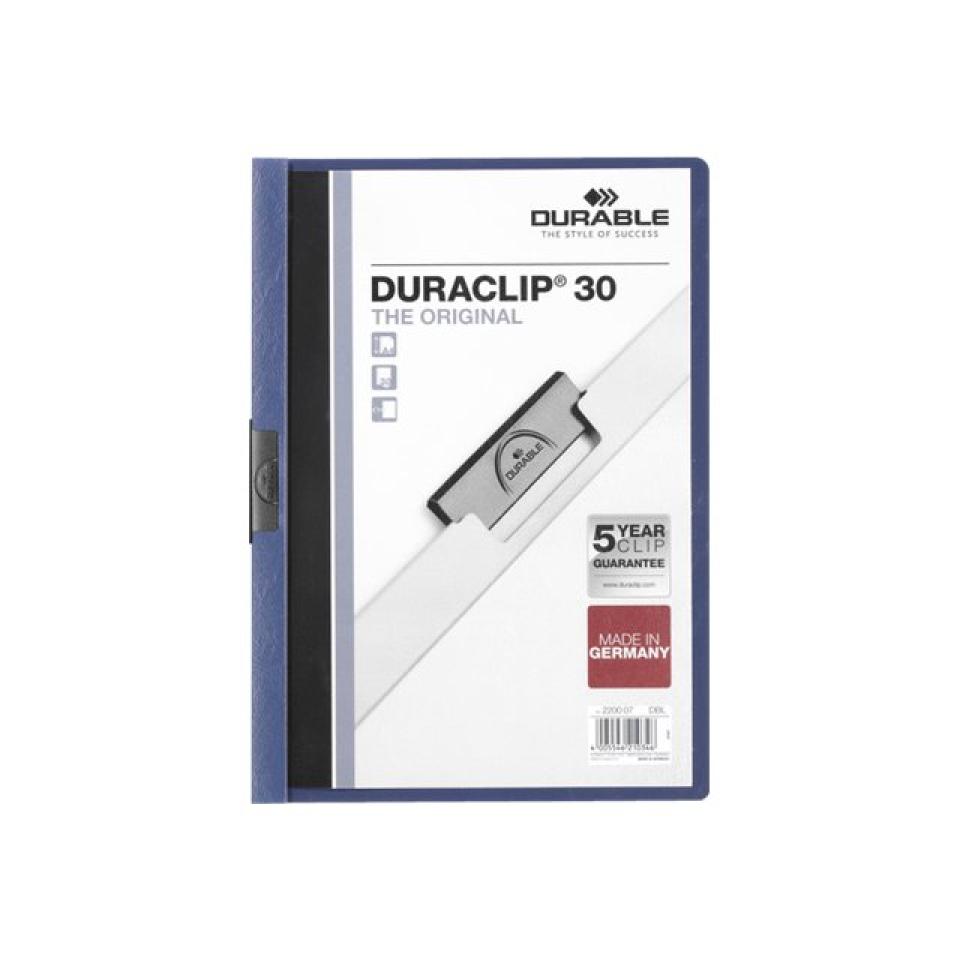 Durable File Duraclip A4 3mm Dark Blue