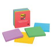 Post-it 675-6SSAN Super Sticky Marrakesh Lined Notes 101 x 101mm 6 Pads