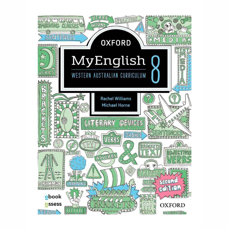 Oxford Myenglish 8 WA Student Book + Obook Assess Rachel Williams Et Al 2nd Ed
