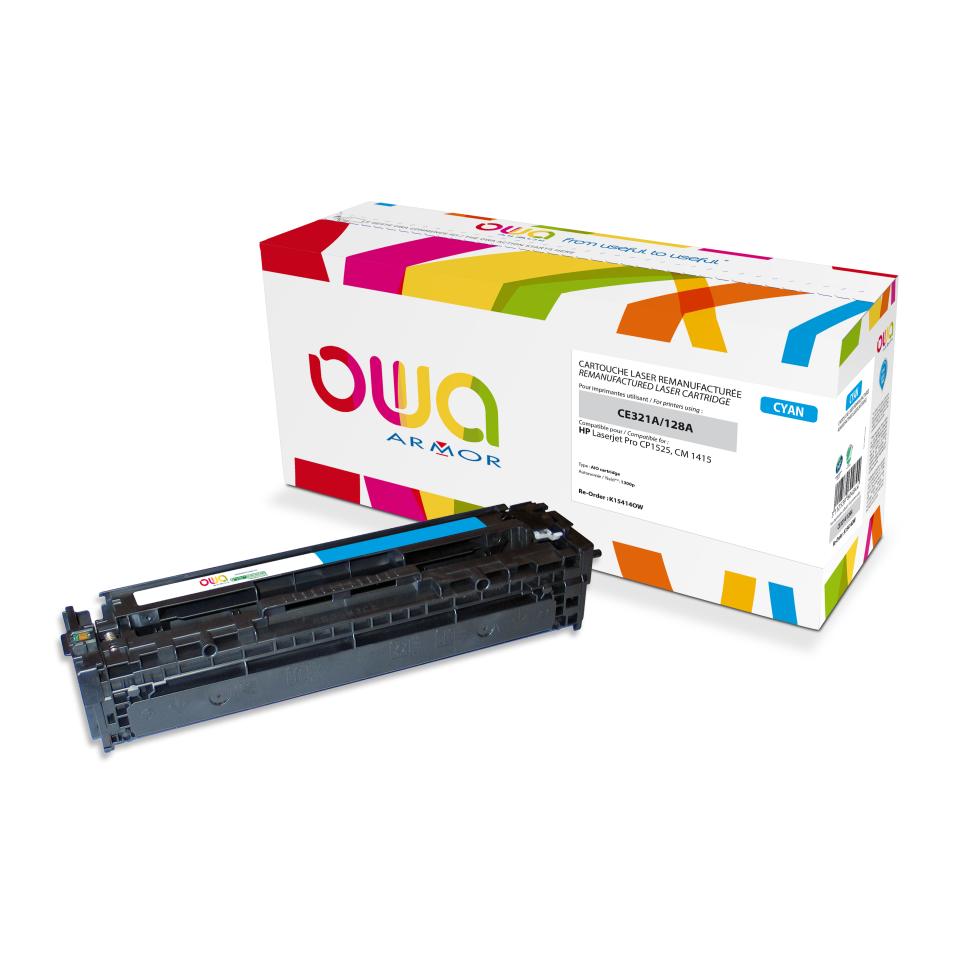 Owa CE321A Cyan Toner Cartridge 1.3K