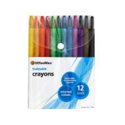 Winc Twistable Crayons Assorted Colours Pack Of 12