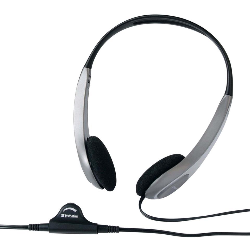 Verbatim Multimedia Stereo Headset with Volume Control