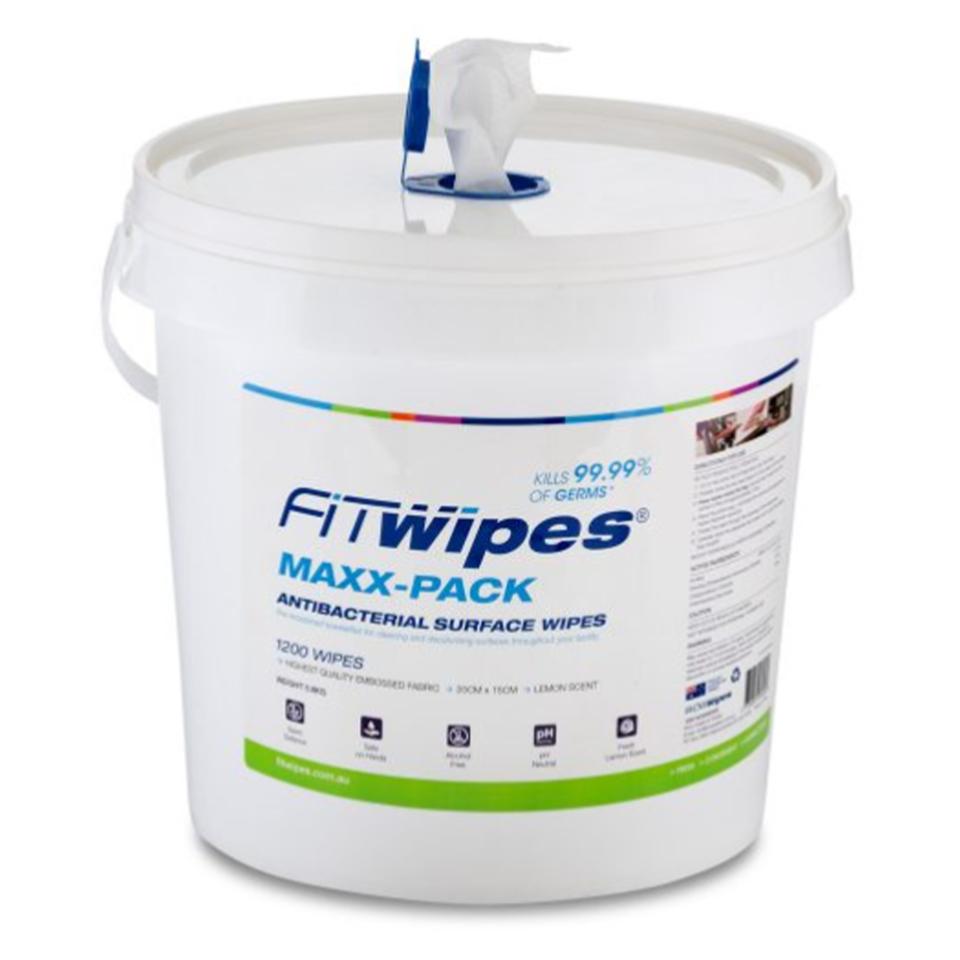 Wow Wipes Antibacterial Wipes Dispenser Bucket With 1200 Roll Winc