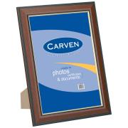 Carven A4 Certificate Elegant Timber Look Frame Gold And Blue Trim
