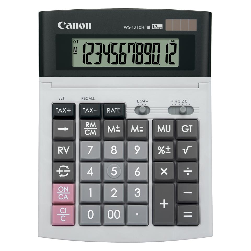 Canon WS-1210Hi III Business Desktop Calculator