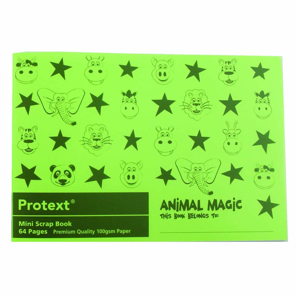 Protext Animal Magic Mini Scrap Book 165x245mm 100gsm 64 Pages