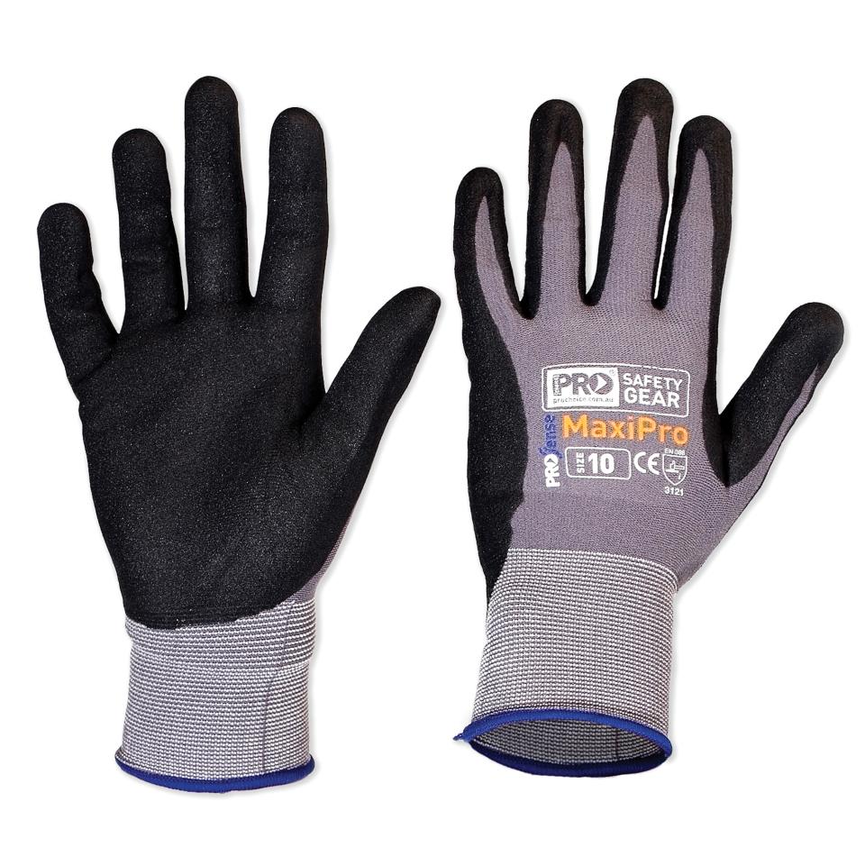 Paramount Safety Npn Prochoice Glove Prosense Maxipro Nitrile Water Based And Pu Foam Size 11 Image
