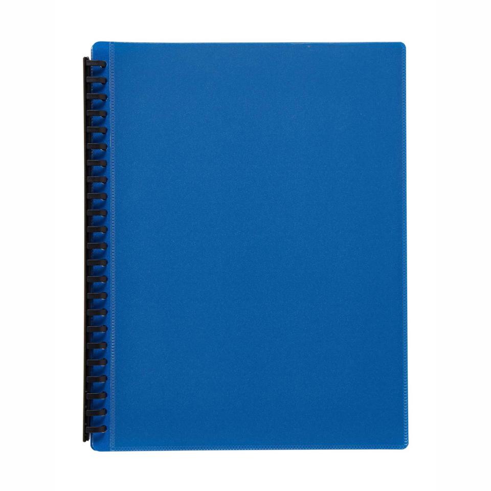 Winc Display Book Refillable A4 20 Pocket Assorted Colours Pack 10 Winc