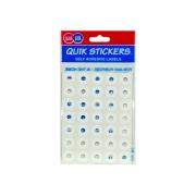 Quik Stik 80192EP Labels Adhesive Eyelets White Pack 200