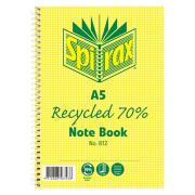 Spirax 812 Recycled Notebook A5 120 Page