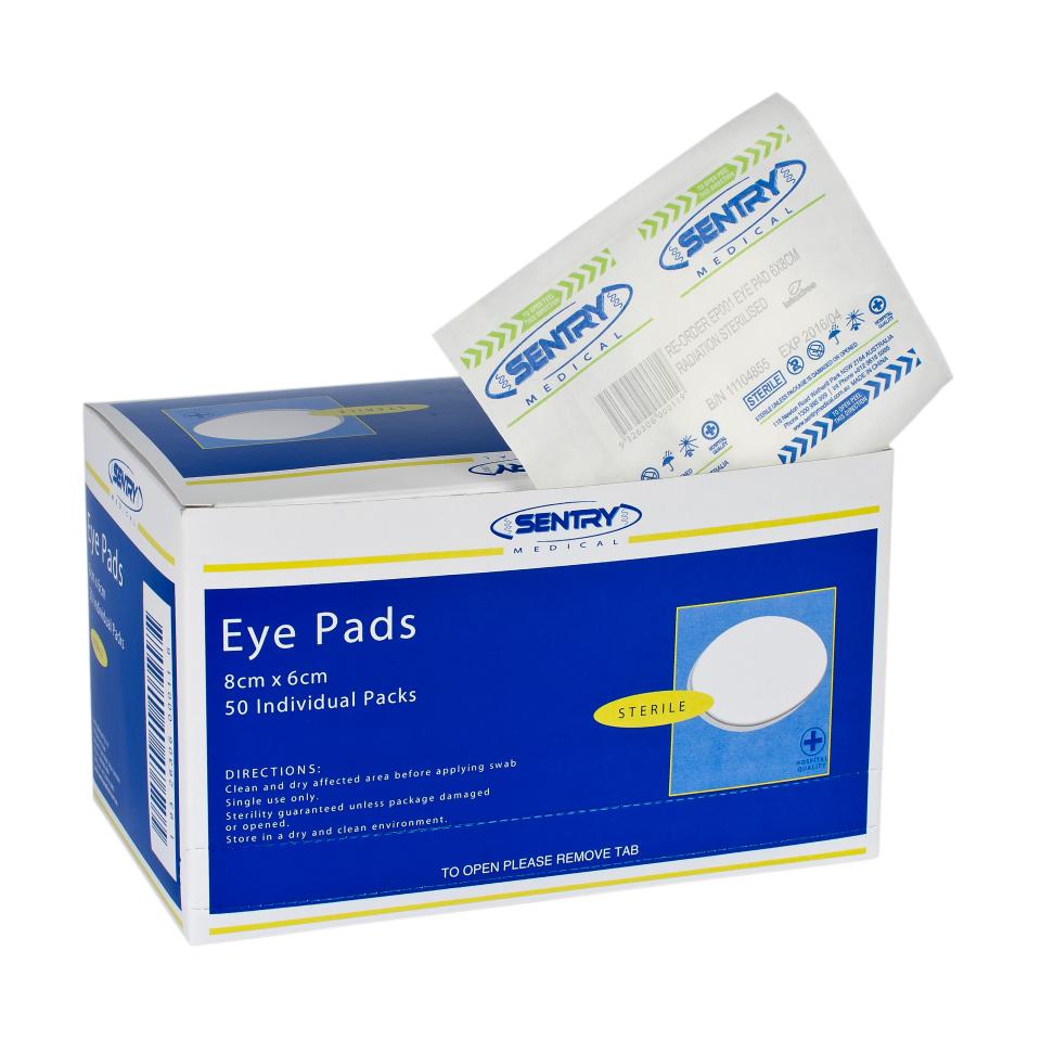 EYE PAD STERILE 2 boxes x 50's (PKT100 PADS)