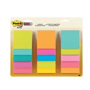 Post-it Super Sticky Notes Waterfall 76 x 76mm Assorted Colours Pack 15