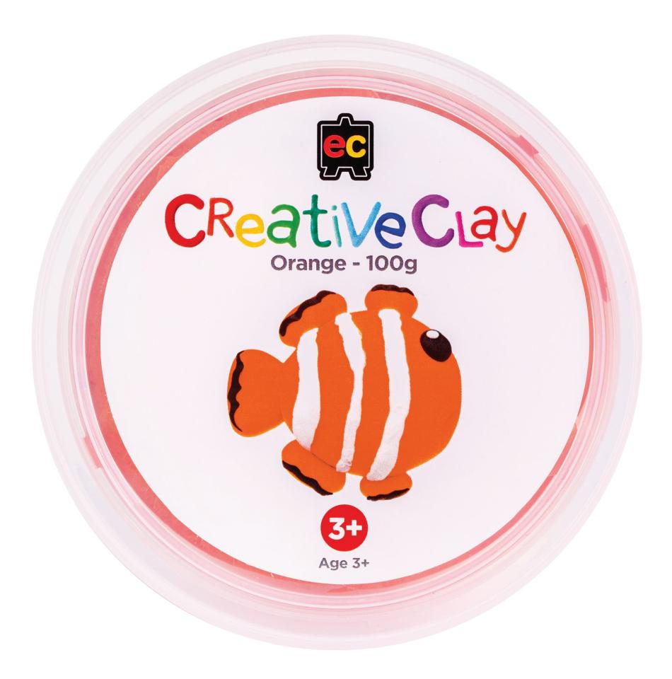 Educational Colour Creativeclay Orange 100g | Winc