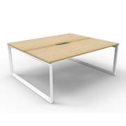 Rapid Line Infinity Loop Leg Workstation Dual Sided 1500w Beech And White