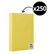 Winc Premium Coloured Cover Paper A4 160gsm Pastel Yellow Pack 250