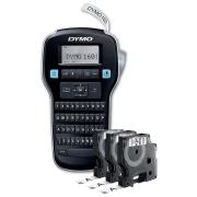Dymo Labelmanager 160p Labeller Value Pack With 3 D1 12mm Black On White Tapes