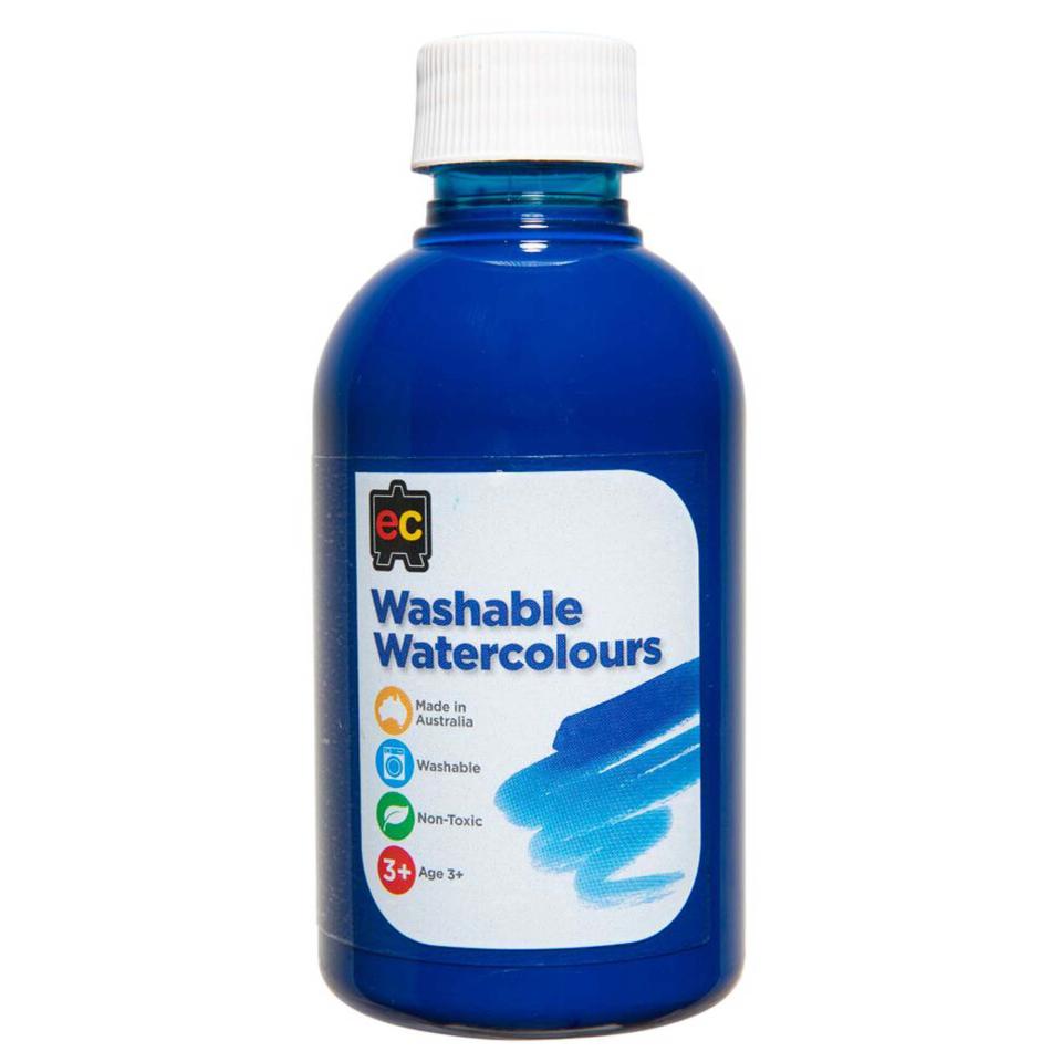 Educational Colours Washable Watercolour 250ml Blue