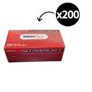 Mediflex Nitrasoft Nitrile Gloves Powder Free Small Box 200