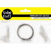 Value Craft Jewellery Kit Silver 160 Pcs