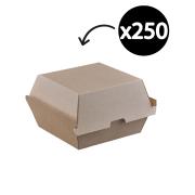 Detpak Burger Clam Box Brown Carton 250