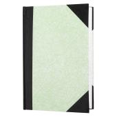 Staples Hardcover Notebook A4 Feint Ruled 200 Page Tweed Green/Black