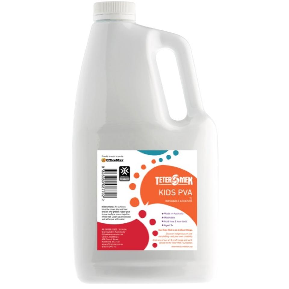 Teter Mek Kids PVA Craft Glue Non Toxic 2L Winc