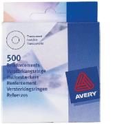 Avery Eyelet Reinforced Labels Clear Box500