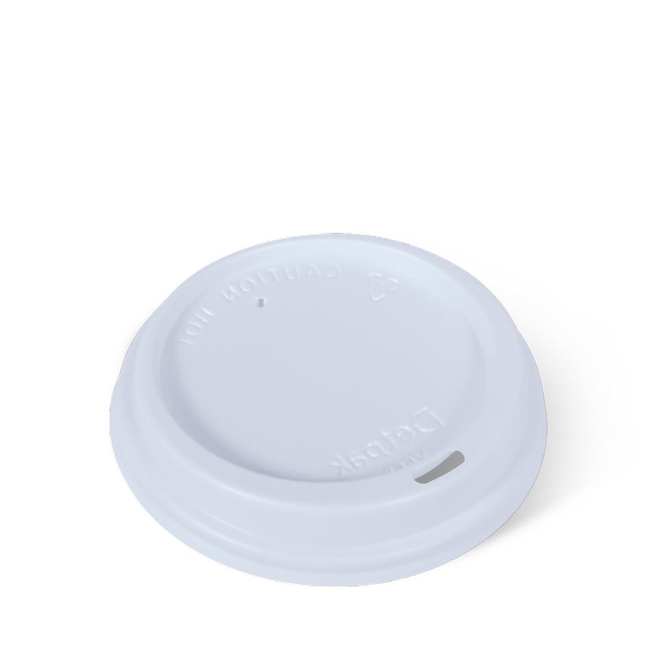 Detpak Smooth Hot Cup Lid To Suit 8oz White Carton 1000