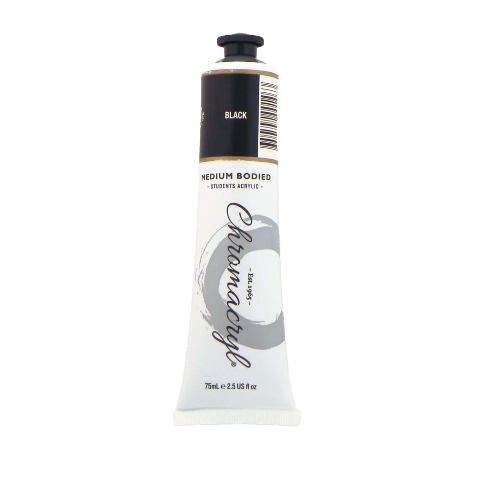 Chroma Chromacryl 75ml Tube Black Image