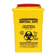 Uneedit Sharps Disposal Safe Yellow Standard Square 1.7 Litre
