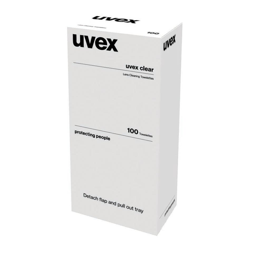 Uvex 1005 Lens Cleaning Wipes Box 100