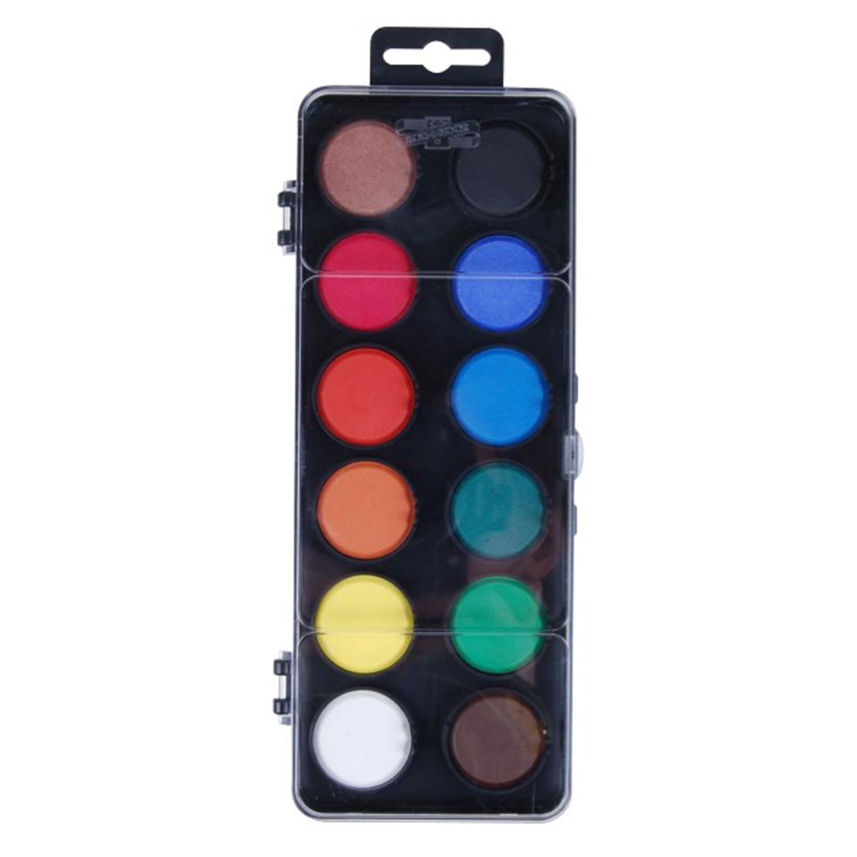 Koh-i-noor Watercolour Paint Palette 12 Assorted Colours Image