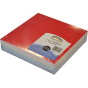 Rainbow Coloured Square Card 300gsm 203mm 100 Sheets Assorted