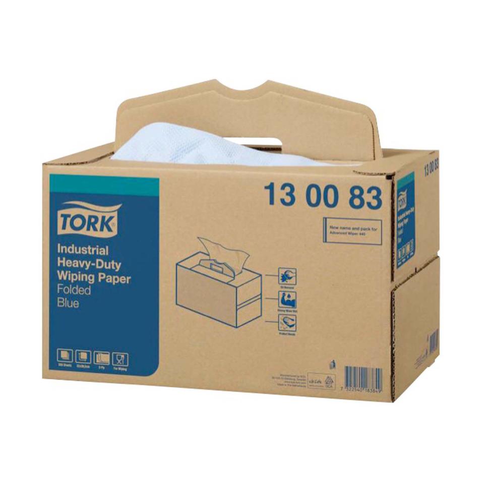 Tork Industrial Heavy Duty Wiping Paper Handy Box 200