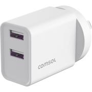 Comsol 12w Dual USB-A Wall Charger