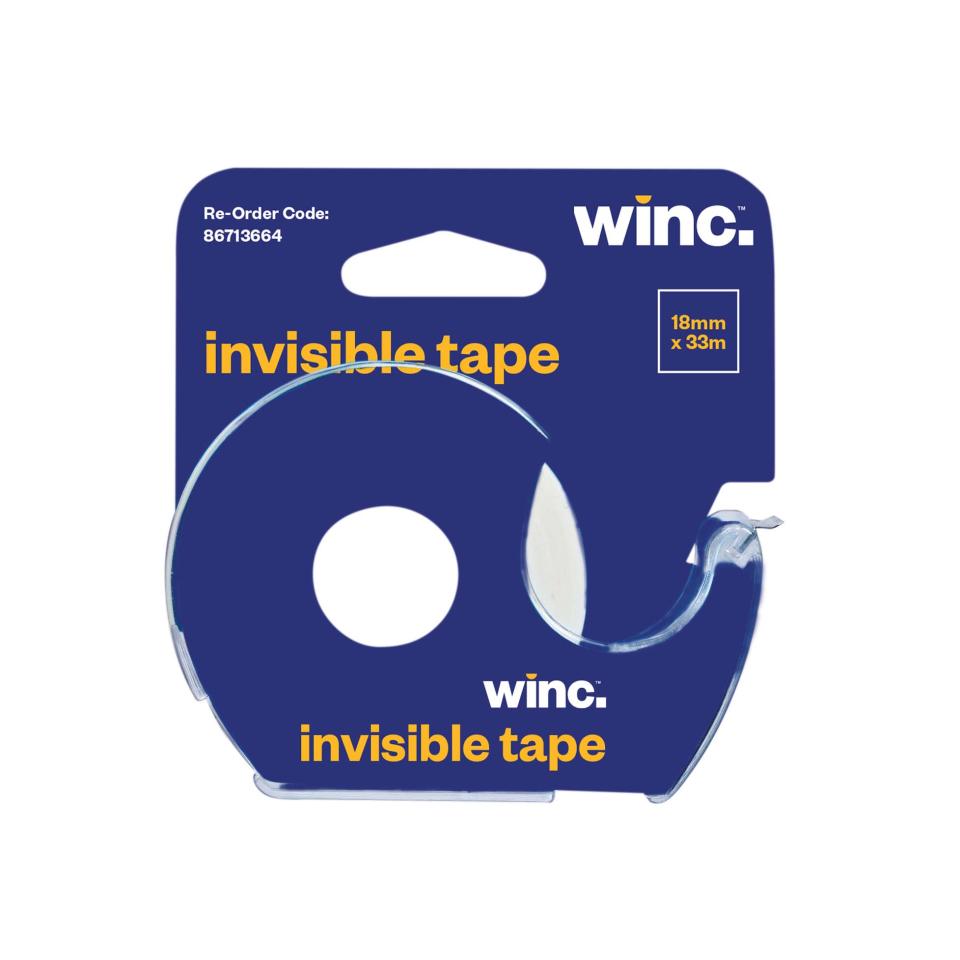 Winc Invisible Tape 18mmx33m With Dispenser